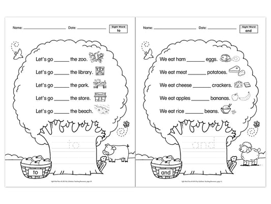 Sight-Word Trees Workbook - US 5221