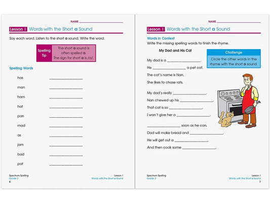 Spectrum® Spelling Workbook - Gr. 2 - US 2463