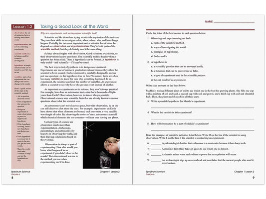 Spectrum® Science Workbook - Gr. 6 - US 6054