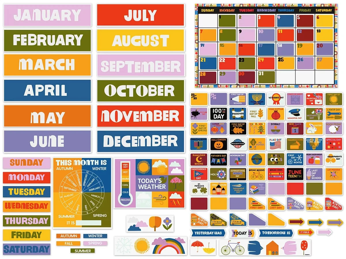 Lisa Congdon Calendar Bulletin Board Set - US 4121