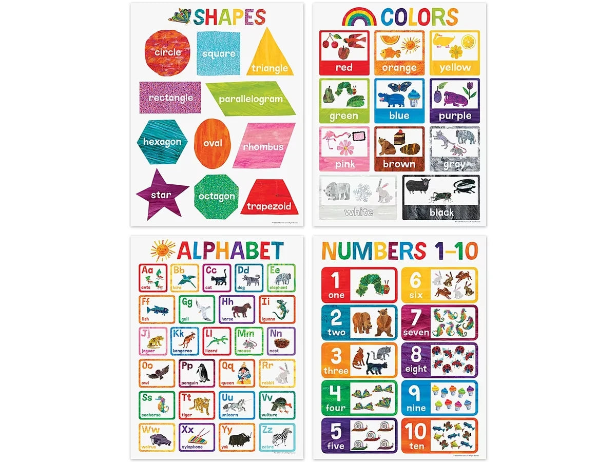 Eric Carle Basic Skills Poster Pack - US 1879