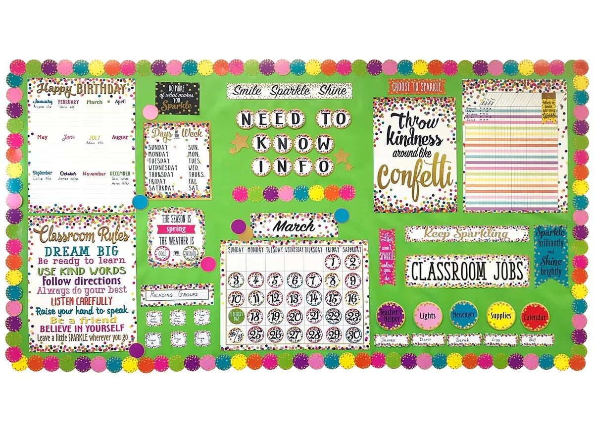 Confetti Circle Border - US 4941