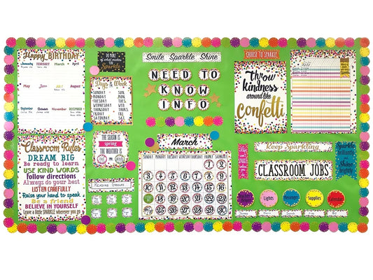 Confetti Circle Border - US 4941