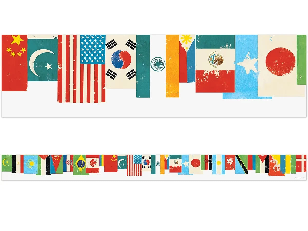 All Are Welcome World Flag Border - US 1281
