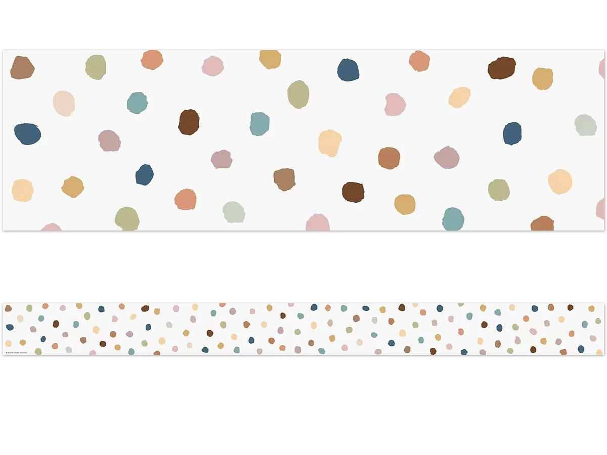 Everyone Is Welcome Painted Dot Border - US 3936