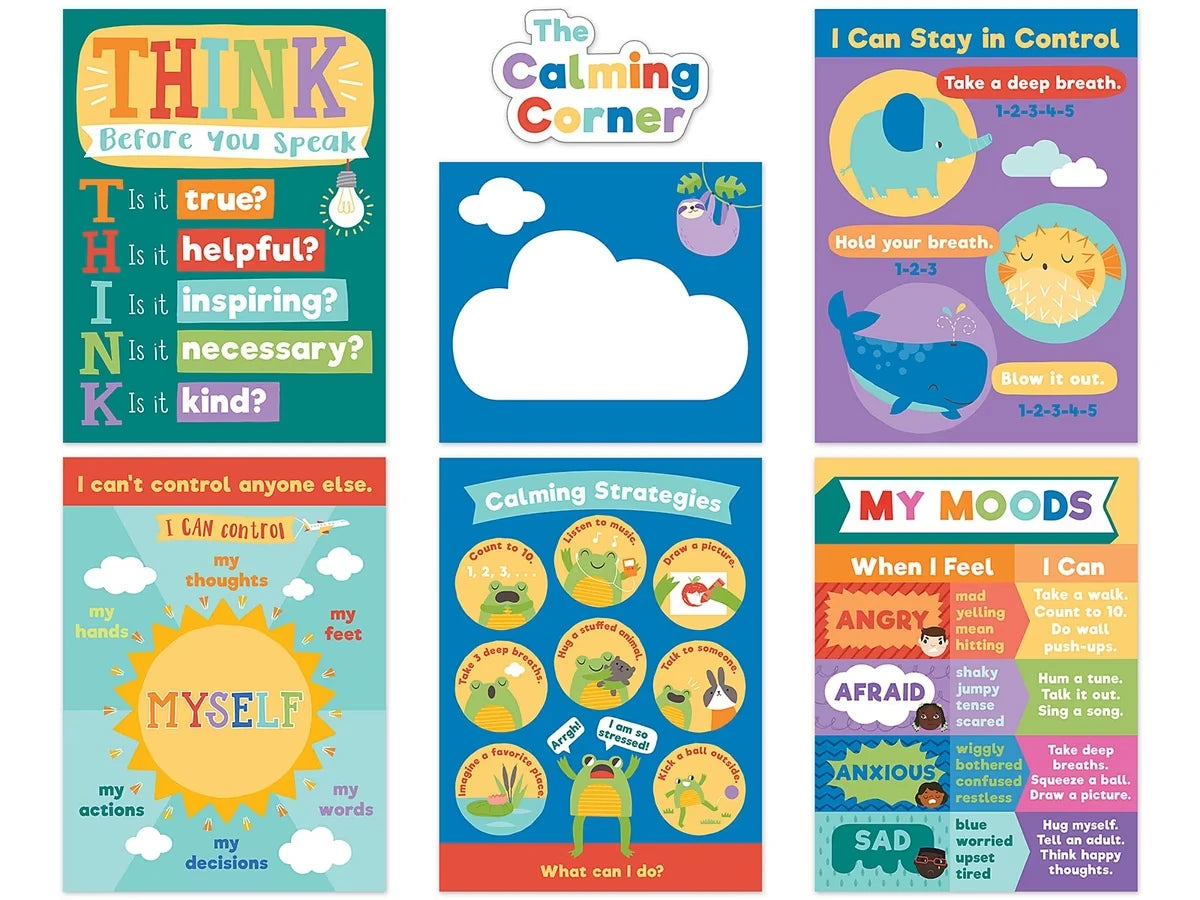 Social-Emotional Calming Strategies Bulletin Board Set - US 9100