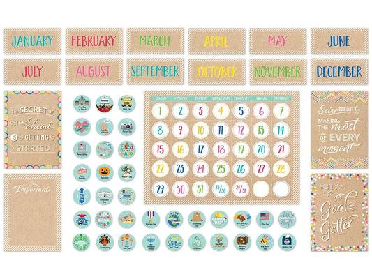 Krafty Pop! Calendar Bulletin Board Set - US 7088