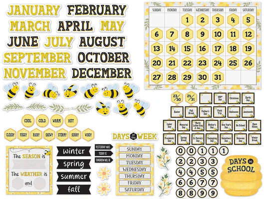 Buzzing Bees Calendar Bulletin Board Set - US 9146