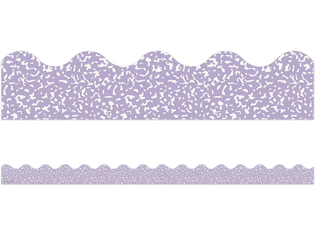Cool for School Purple Scalloped Border - US 5197