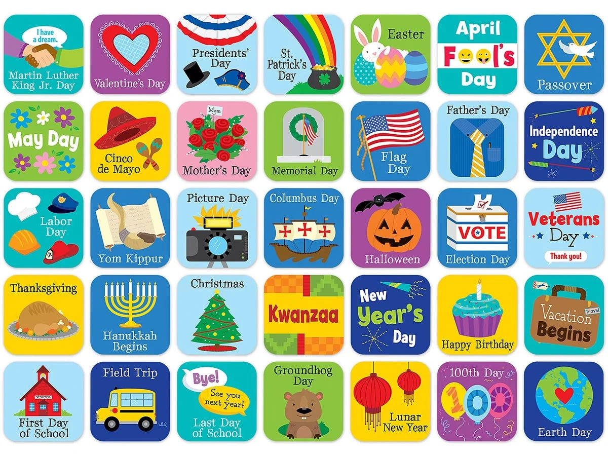 Holidays & Events Calendar Mini Accents - US 2459