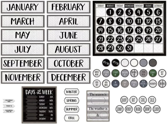 Modern Farmhouse Calendar Bulletin Board Set - US 1734