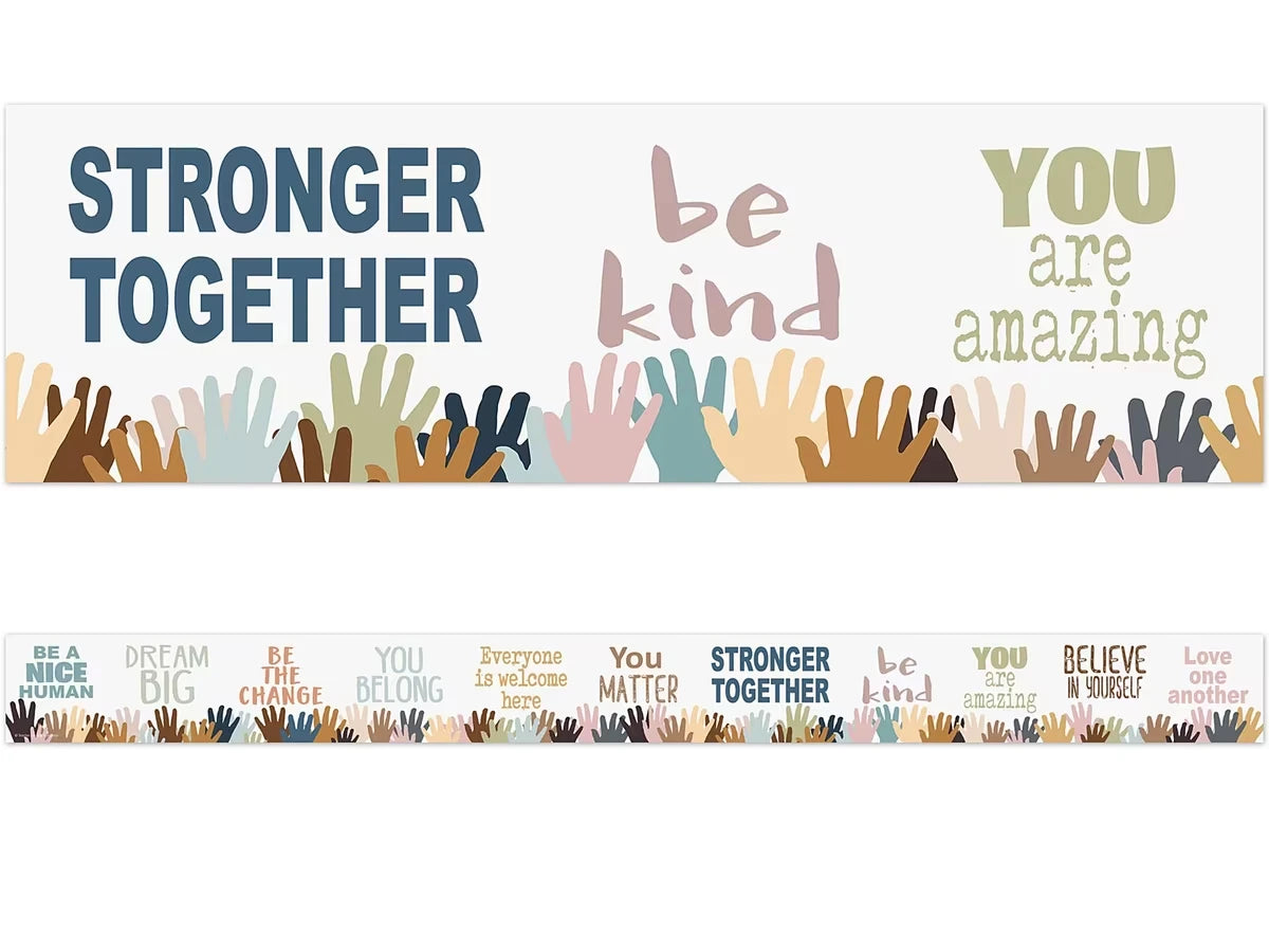 Everyone Is Welcome Motivational Border - US 4481