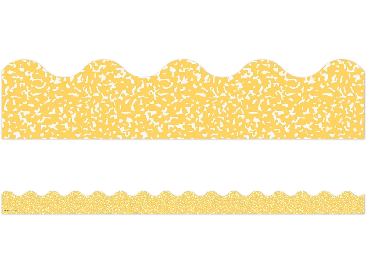 Cool for School Yellow Scalloped Border - US 2233