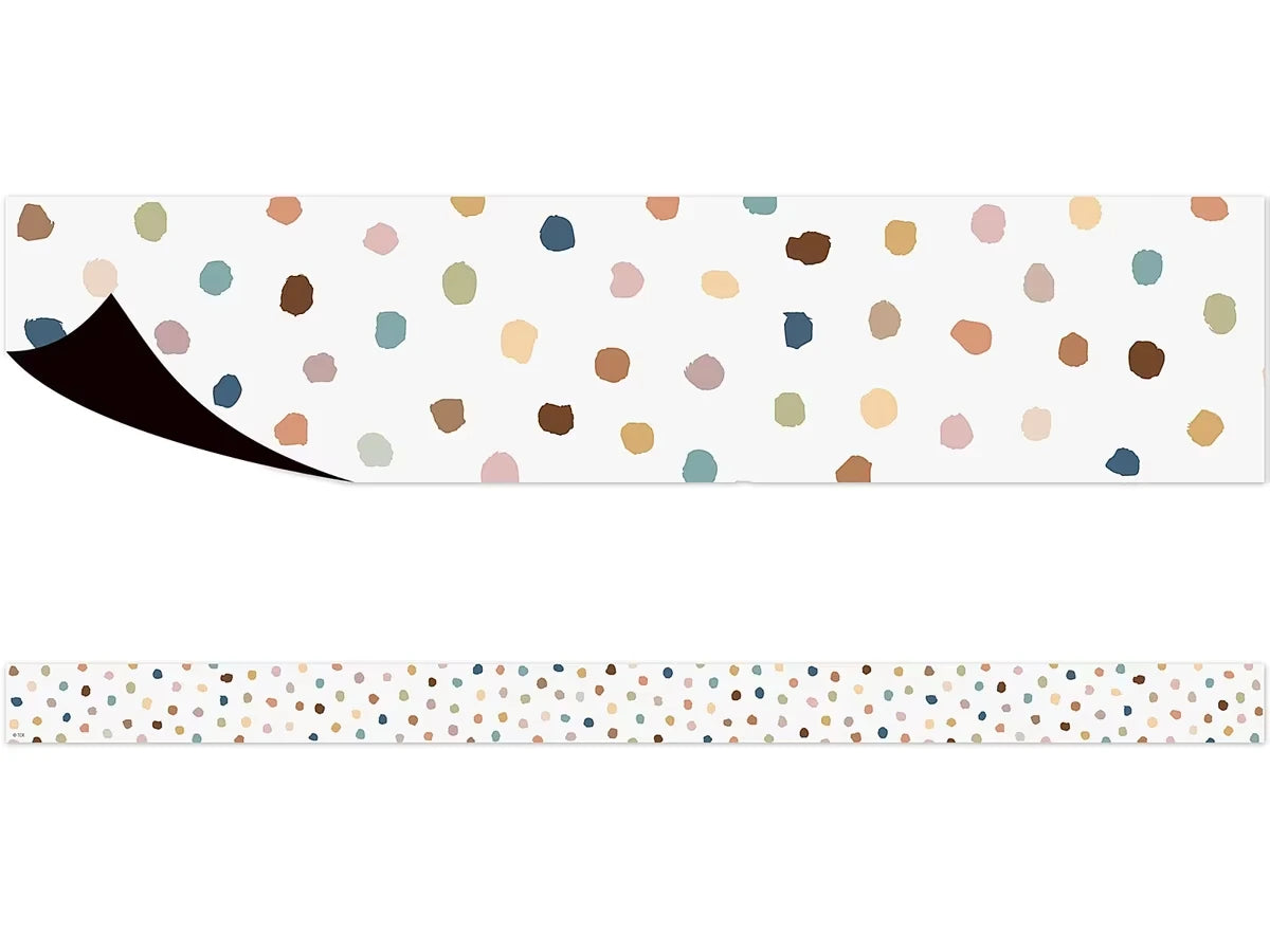Everyone Is Welcome Painted Dot Magnetic Border - US 9328