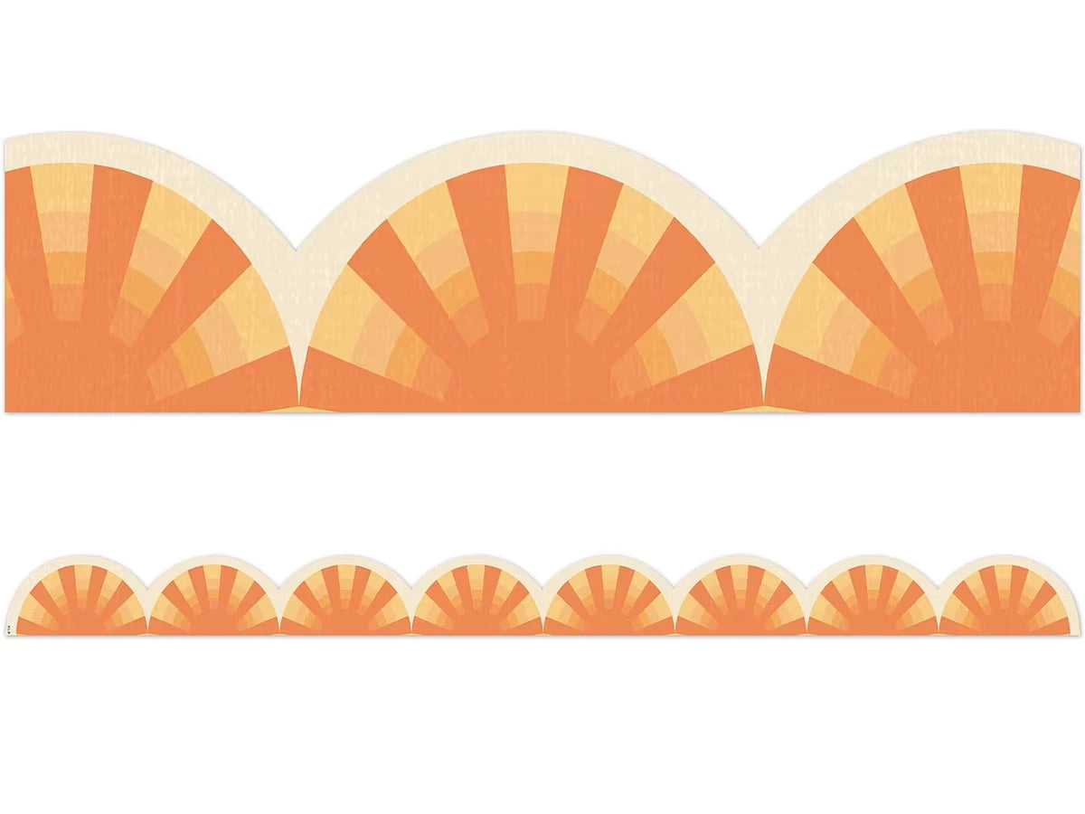 Moving Mountains Sunshine Scalloped Border - US 9184