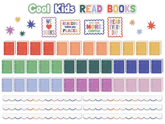 Color Crush Read Books Bulletin Board Set - US 2566