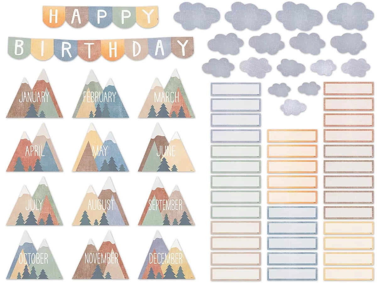 Moving Mountains Birthday Bulletin Board Set - US 2466