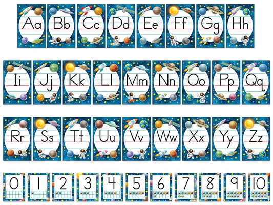 Outer Space Crew Alphabet Bulletin Board Set - US 7637
