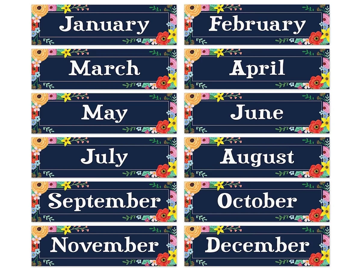 Wildflowers Months of the Year Bulletin Board Set - US 5080