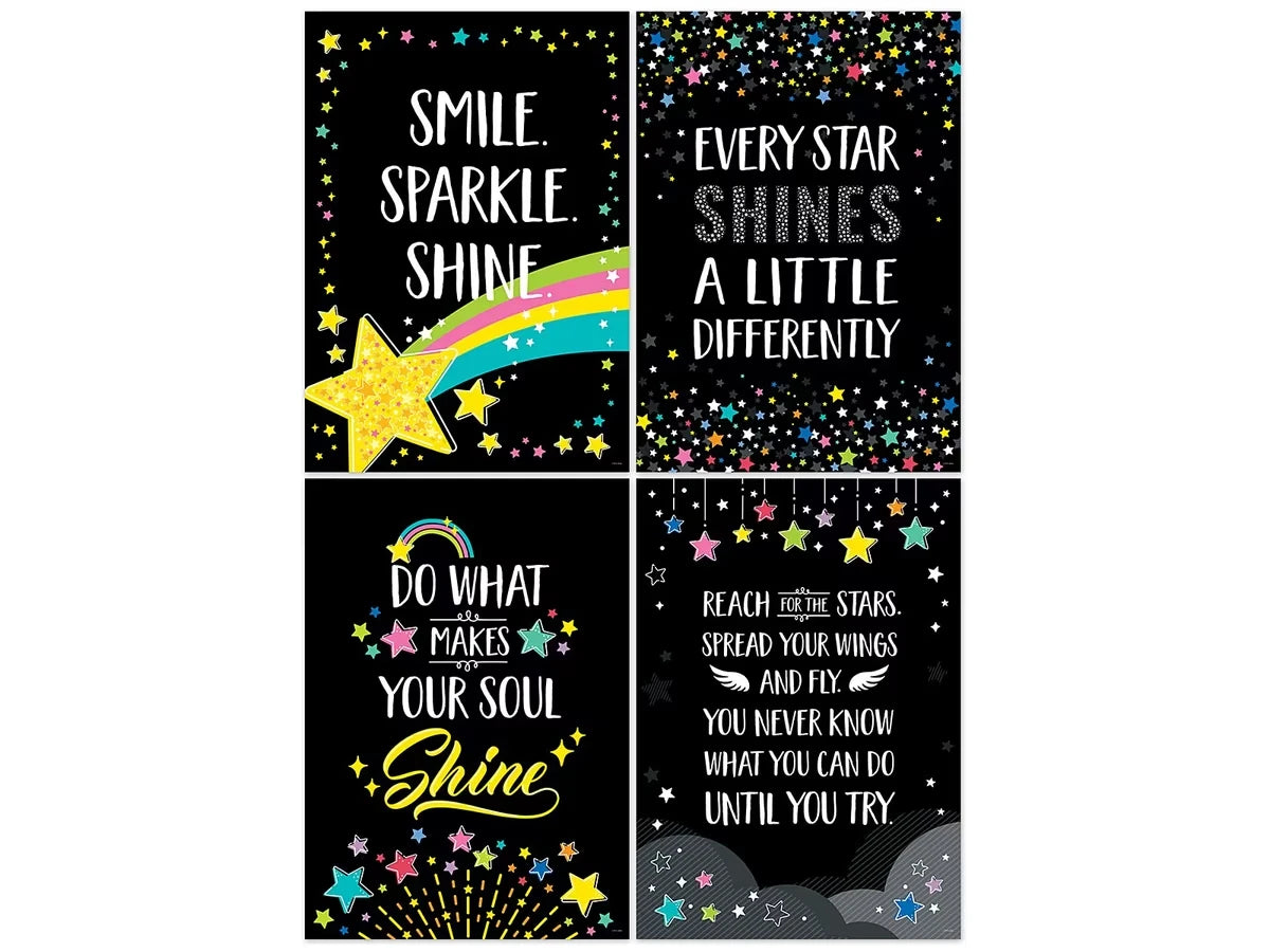 Star Bright Motivational Poster Pack - US 8684