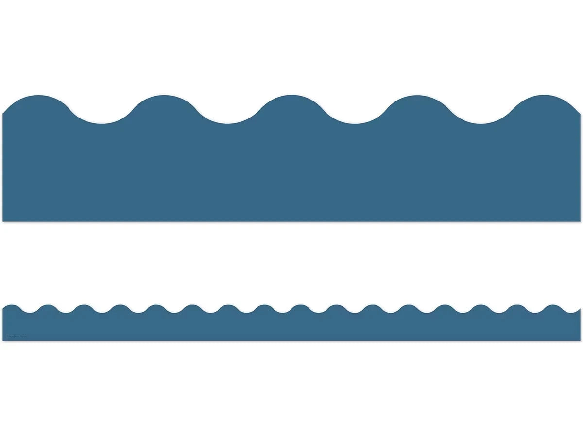 Slate Blue Scalloped Border - US 6665