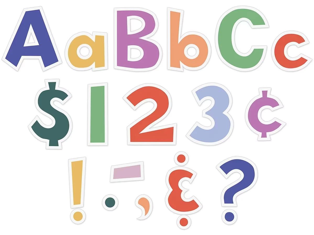 Color Crush 4" Punch-Out Letters - US 7342