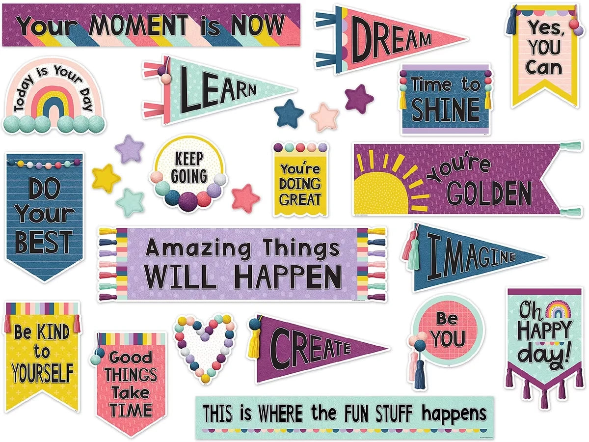 Oh Happy Day! Motivational Bulletin Board Set - US 9866