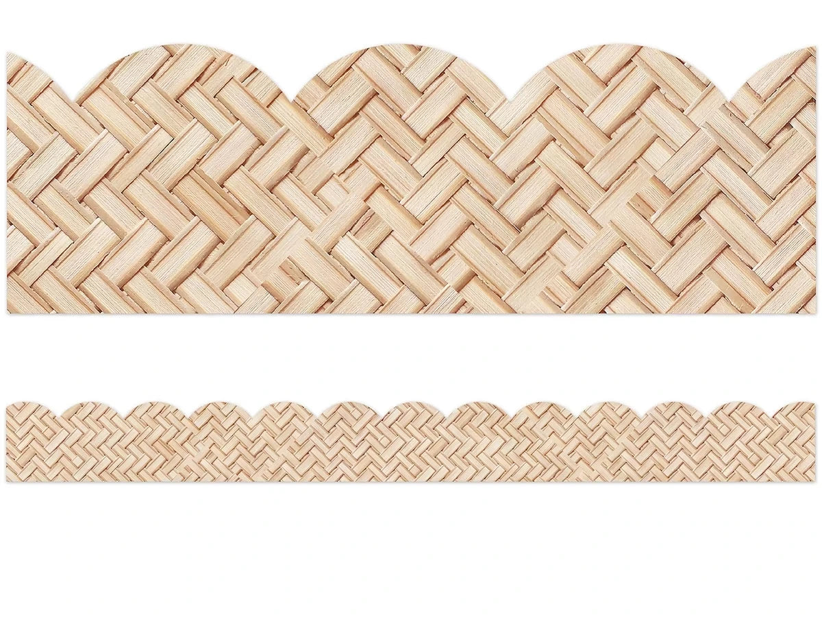 True to You Woven Bamboo Scalloped Border - US 1106