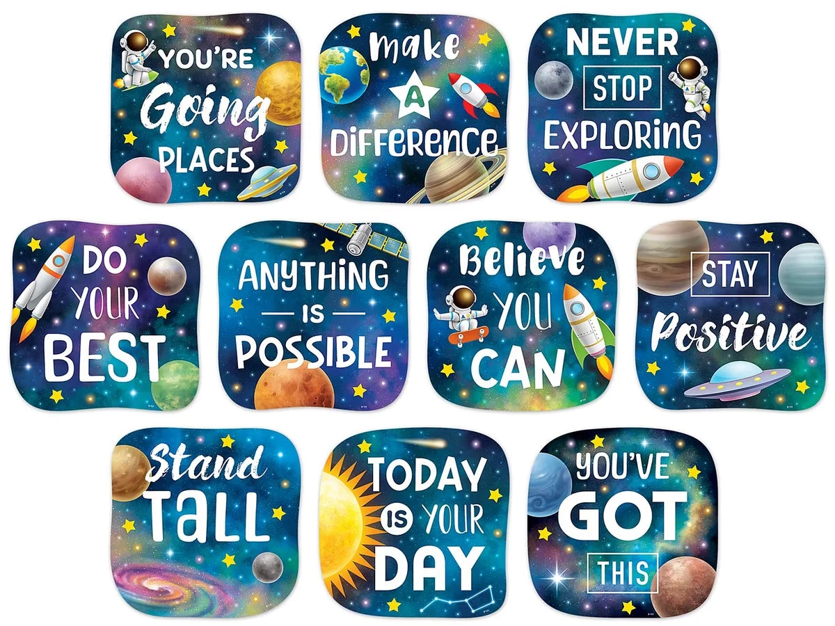 Outer Space Crew Positive Sayings Accents - US 6218