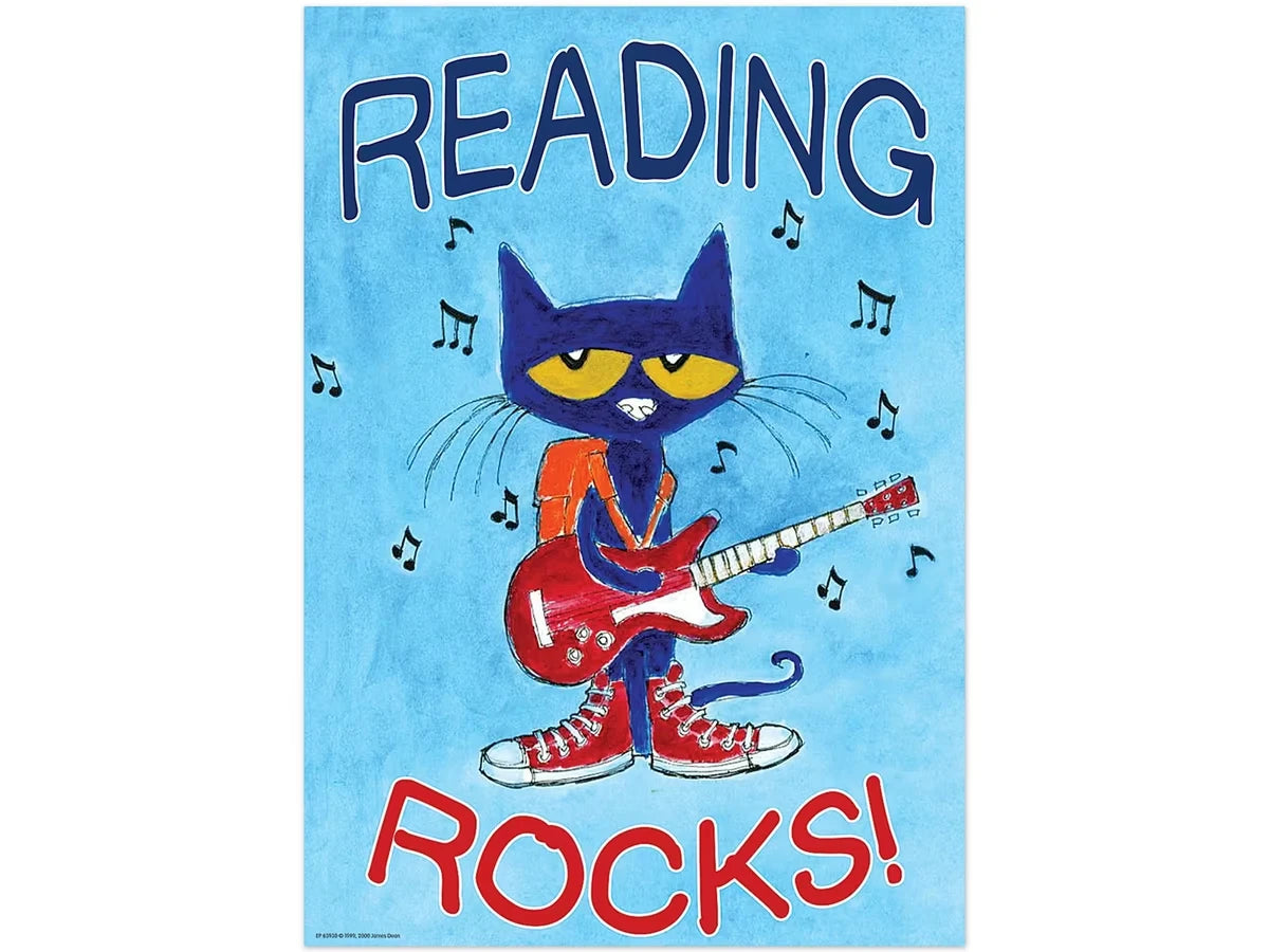 Pete the Cat® Reading Rocks Poster - US 6464
