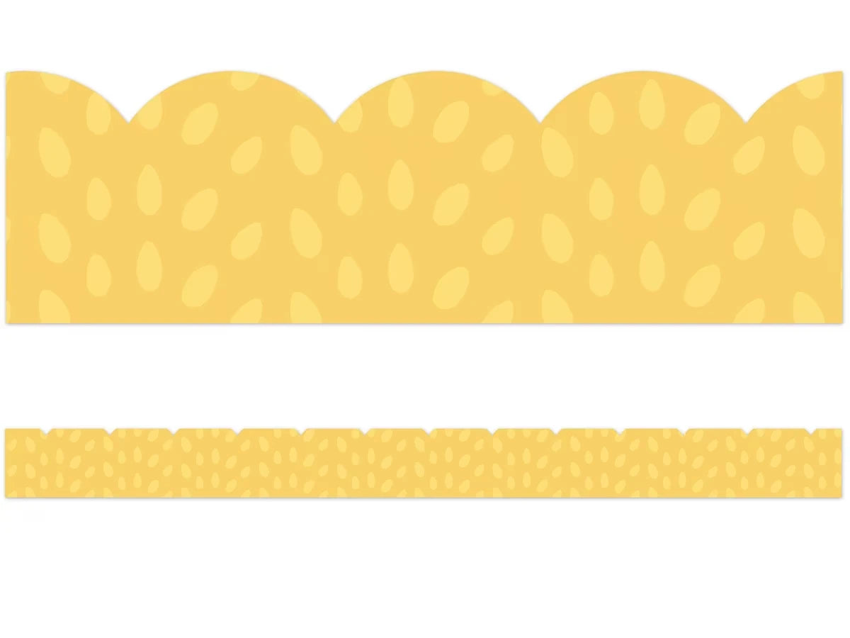Grow Together Yellow Dot Scalloped Border - US 2553