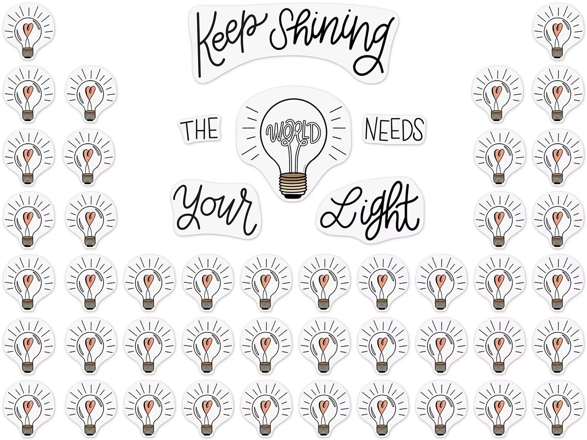 The World Needs Your Light Bulletin Board Set - US 7642