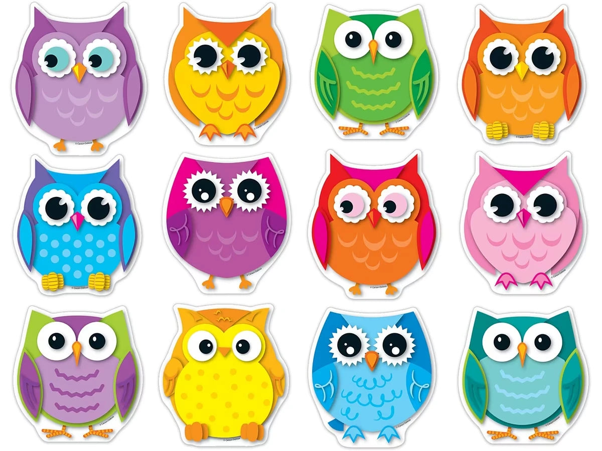Colorful Owl Accents - US 4705