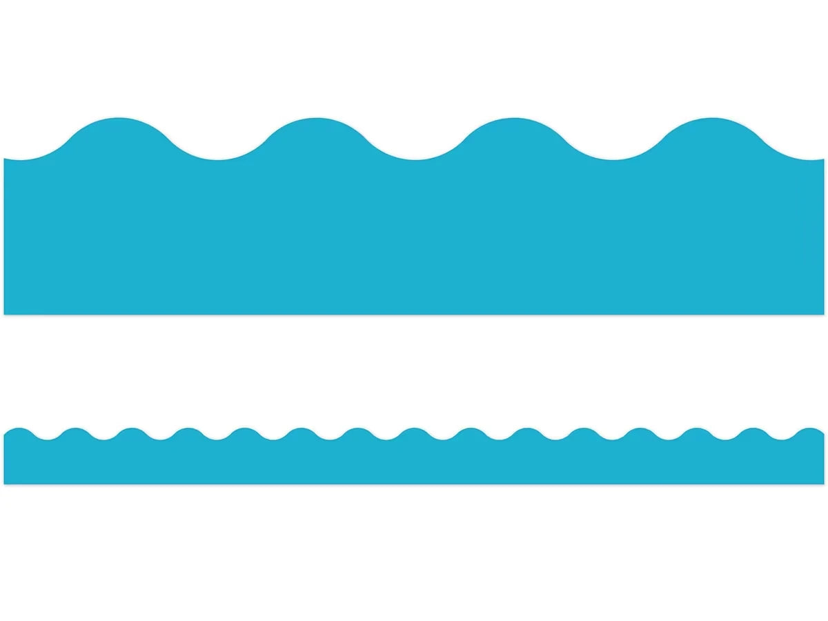 Sky Blue Scalloped Border - US 1107