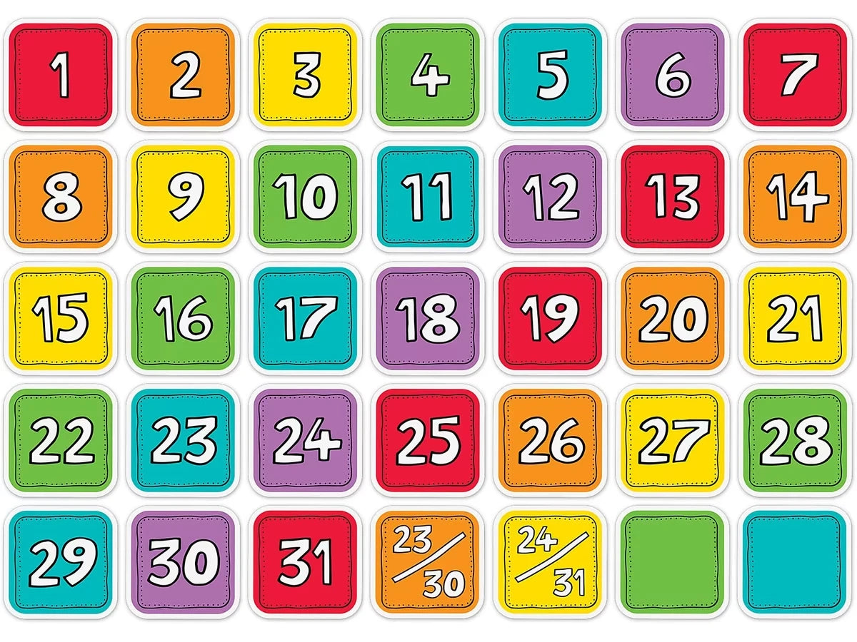 Colorful Calendar Mini Accents - US 3390