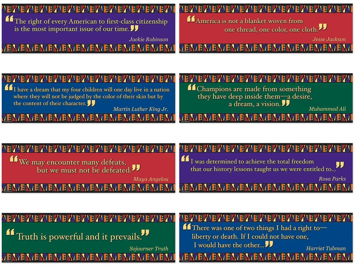 Famous African American Quotes Bulletin Board Set - US 2764