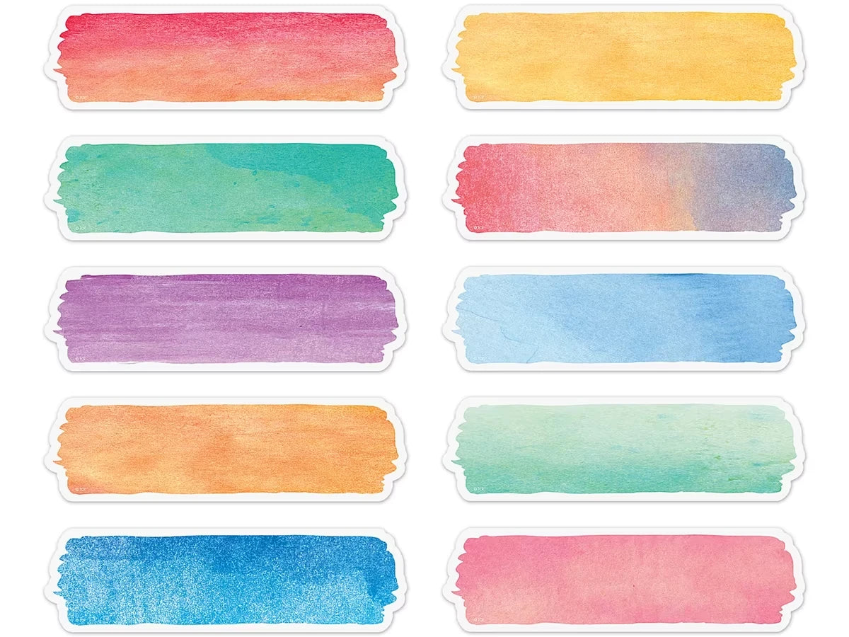 Watercolor Label Accents - US 7748