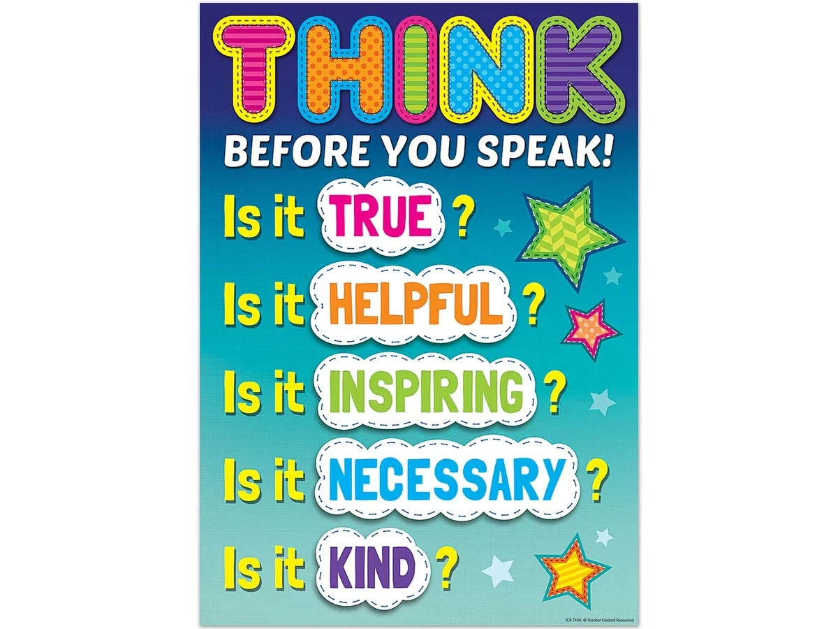 Think Before You Speak Poster - US 4843