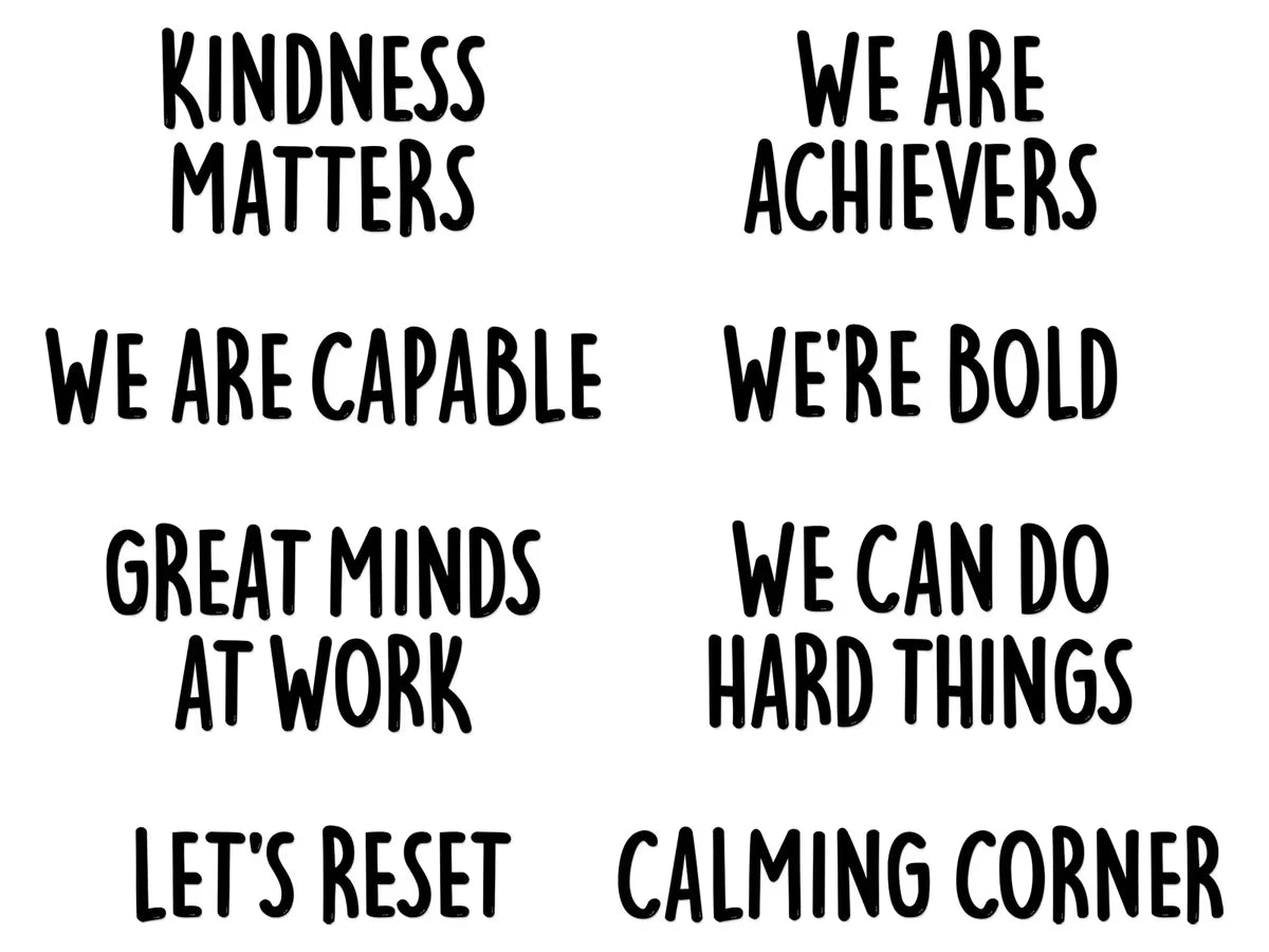 Mindset Motivational Bulletin Board Set - US 6238