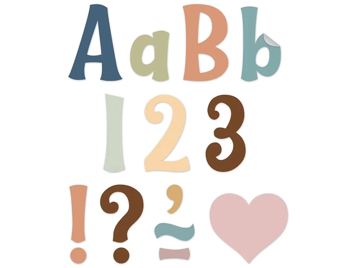 Calming Colors 4" Punch-Out Letters - US 8893