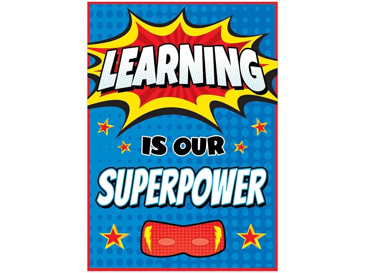 Superhero Learning Is Our Superpower Poster - US 8099
