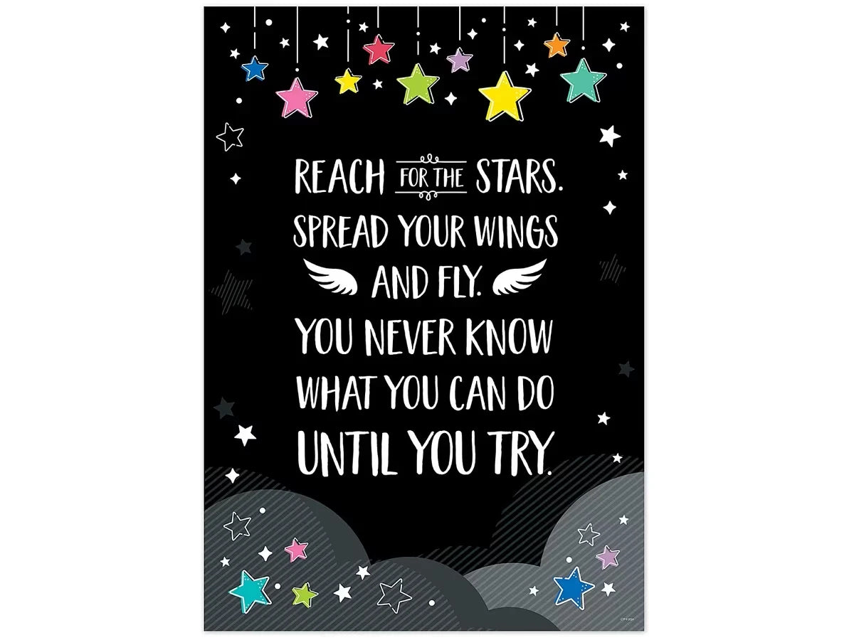 Star Bright Reach for the Stars Motivational Posters - US 4258