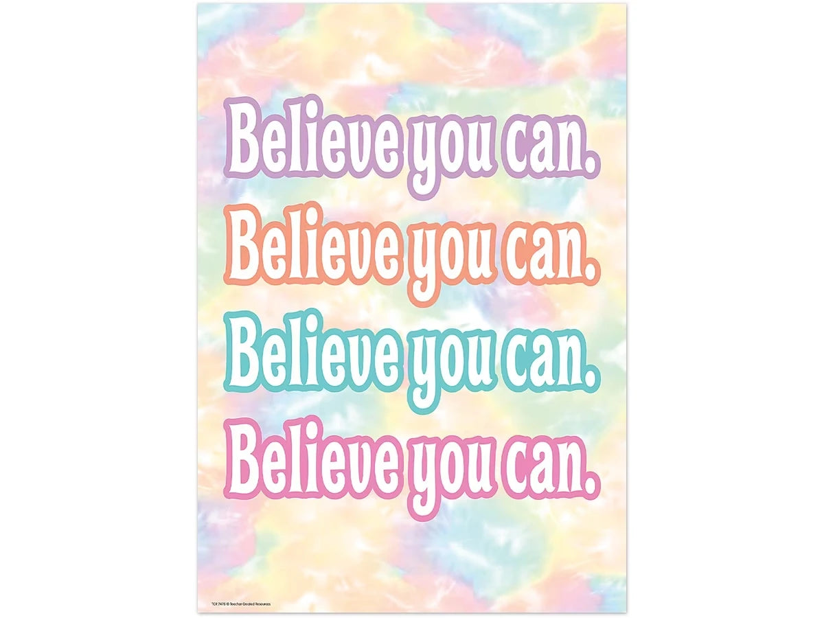 Pastel Pop Believe You Can Poster - US 9021