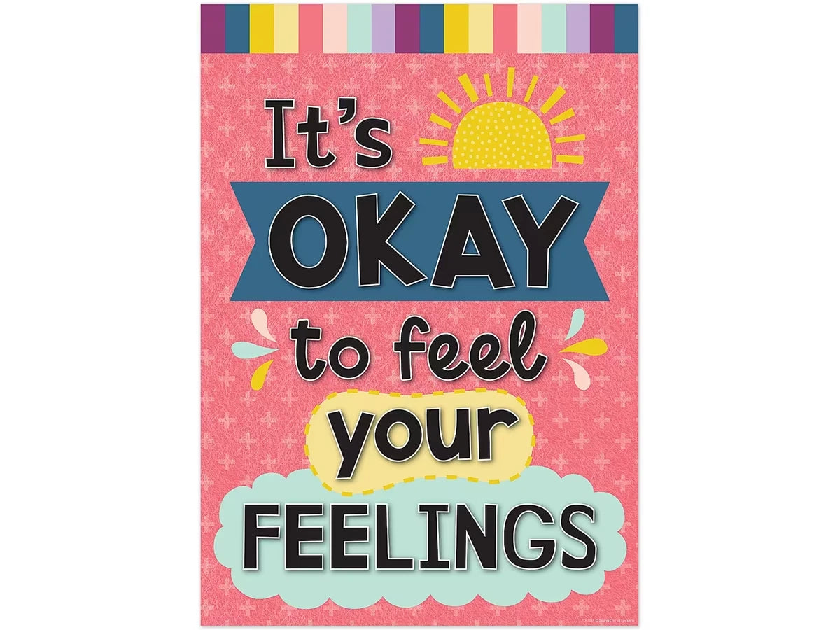 Oh Happy Day! It’s Okay to Feel Your Feelings Poster - US 7261