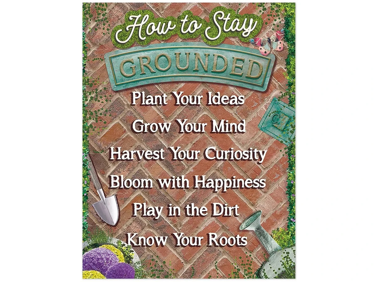 Curiosity Garden How to Stay Grounded Poster - US 4539