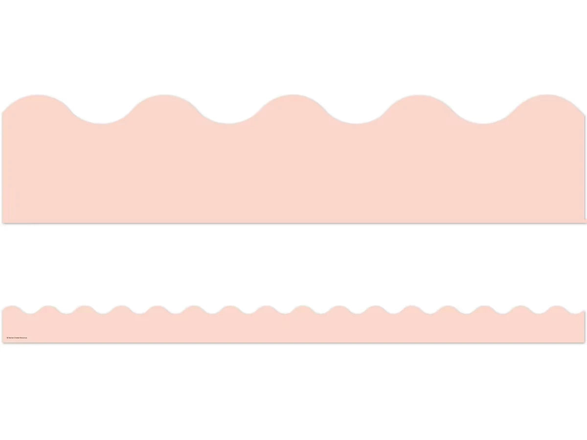 Blush Pink Scalloped Border - US 7781