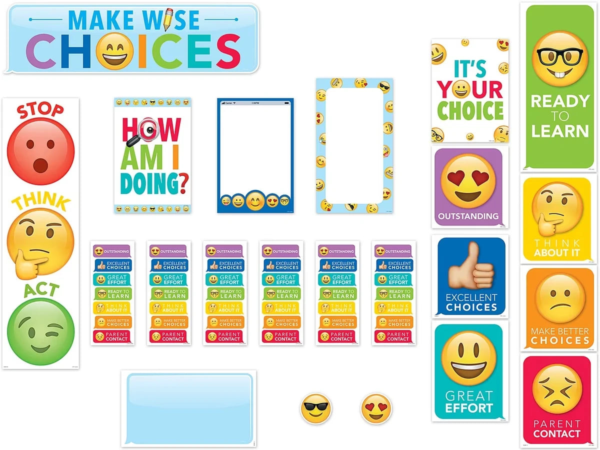 Emoji Fun Behavior Management Bulletin Board Set - US 9944