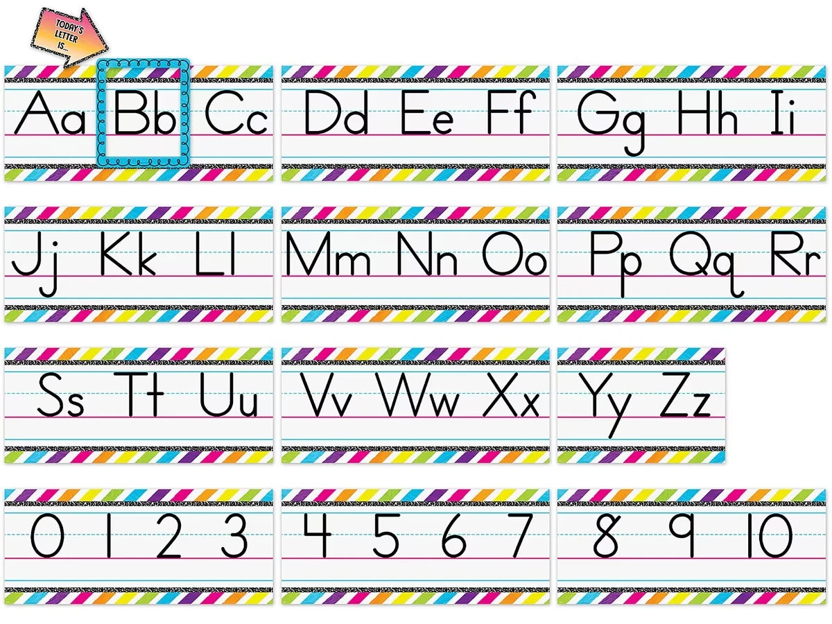 Brights 4Ever Traditional Manuscript Bulletin Board Set - US 4342