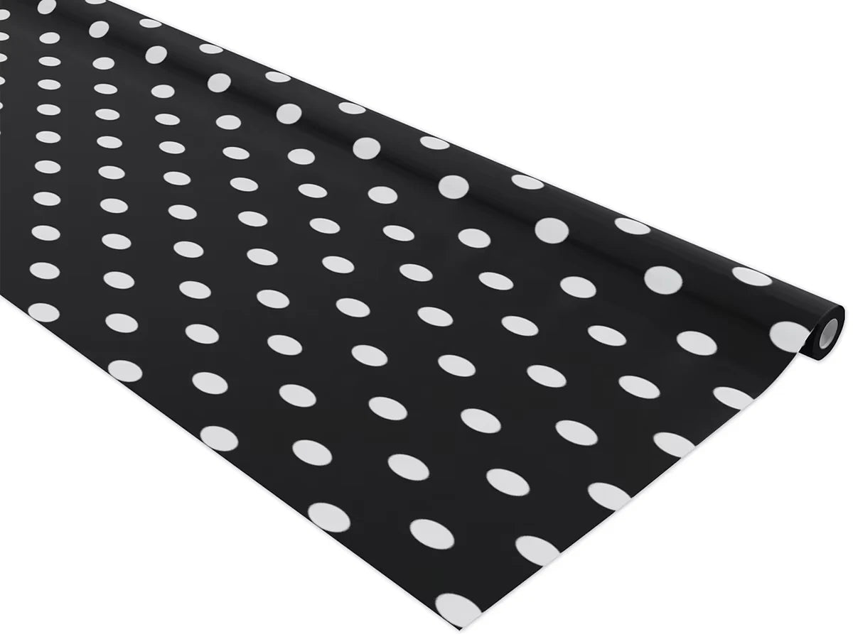 Black & White Polka Dot Fadeless® Paper Roll - US 7976