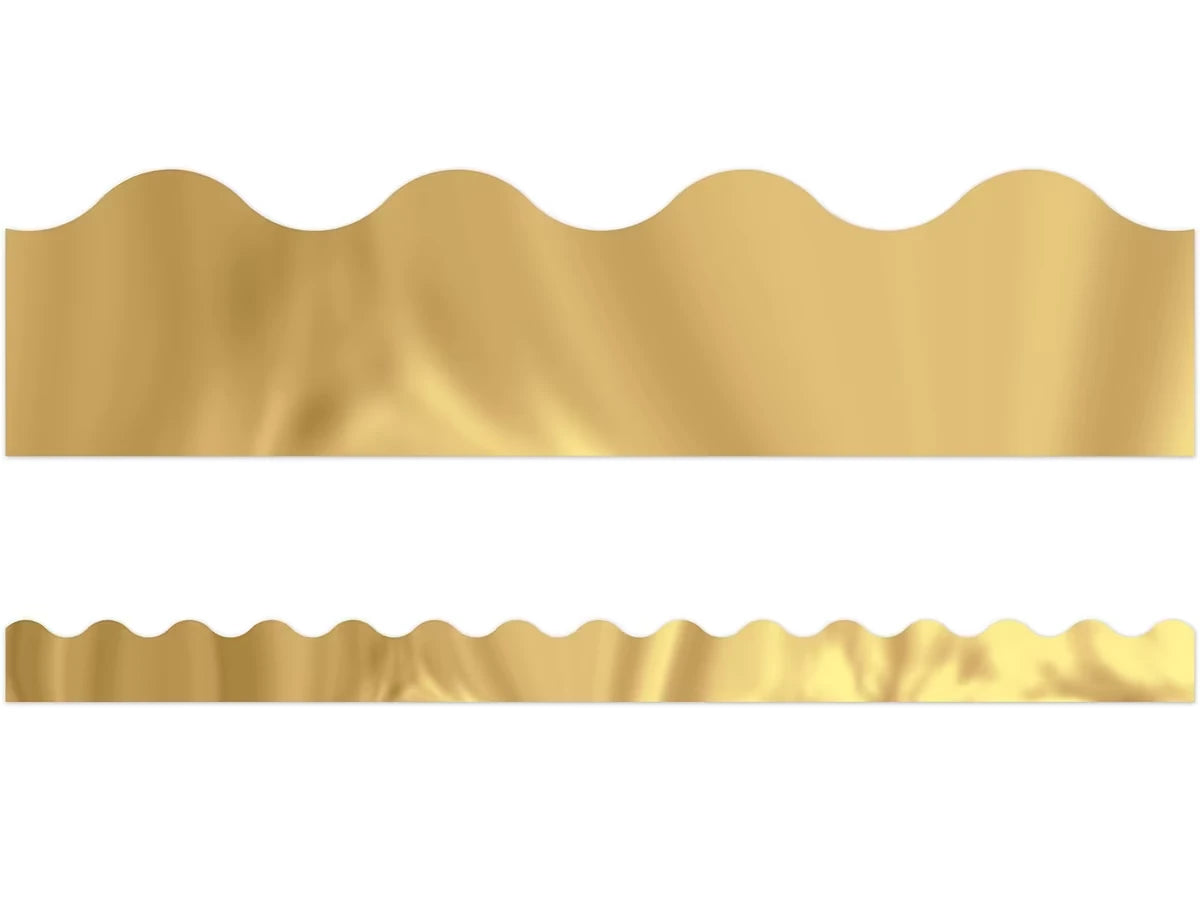 Gold Metallic Scalloped Border - US 6565